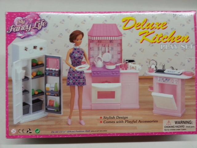 My Fancy Life Deluxe Kitchen For Doll Dollhouse Furniture