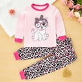 thumbnail image 2 of CAUYDY Baby Girls Pajamas Toddler Sleepers 12 18 24 Months 1T 2T Long Sleeve Shirt Elastic Pants 2 Piece Comfy Set Newborn Outfits for Girl Fall Winter Sizes 12-18 Months,Pink, 2 of 4