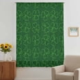 thumbnail image 3 of St. Patrick's Day Sheer Curtains 63 Inches Long, Spring Green Shamrock Lucky Leaves Light Filering Curtains, Breathable Simi Curtain Privacy Drapes for Living Room Bedroom Window Treatment, 3 of 9