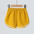thumbnail image 4 of Unisex Kids Solid Athletic Shorts, White Binding Elastic Waist Summer Beach Sports Shorts for Boys Girls 2â12 Years, 4 of 7
