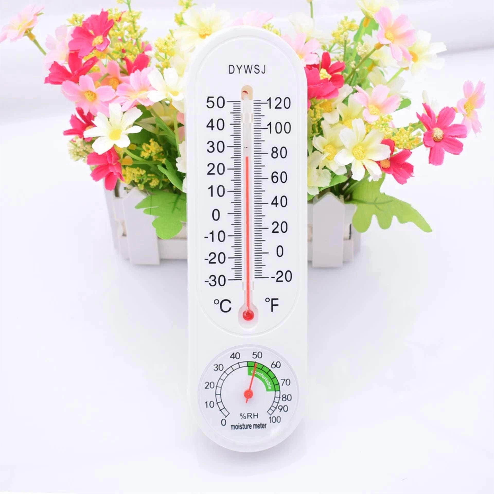 Wall Thermometer Humidity Meter Indoor Outdoor Mount Garden Greenhouse Home Us