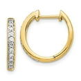 thumbnail image 3 of 14K Yellow Gold Diamond Complete Hinged Hoop Earrings (0.248Ct), 3 of 3