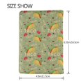 thumbnail image 3 of Pofeuu Taco Print Travel Document Organizer Passport Holder Men Women for Family (6.5 in x 4.5 in),Wallet Holder Credit Card Clutch Bag Case, 3 of 5