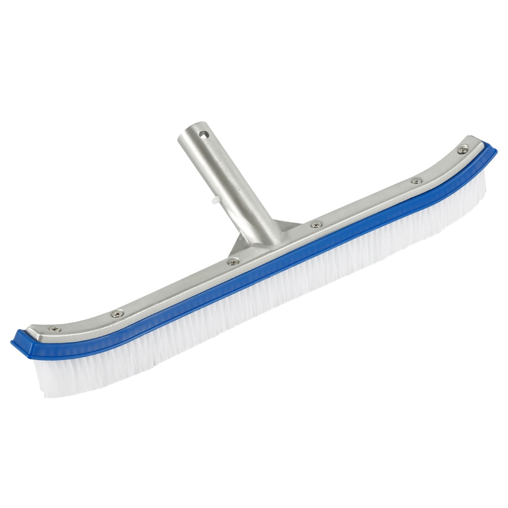 Swimming Pool Brush 18 Inches Durable Plastic with Aluminium Handle and
