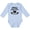 AE-Light Blue, variant on I Have a Fuzzy Daddy Beard Boys or Girls Long Sleeve Baby Bodysuit