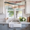 thumbnail image 2 of Abstract Water Ripple Window Valance Curtain Gradient Art Rod Pocket Short Curtain for Living Room, Bedroom & Kitchen Window Decor 42x12in, 2 of 8