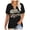 Beige, variant on Womens Spring Short Sleeve Tees Country Music Print Vacation Tops Casual V-Neck Trendy Fashion T Shirts