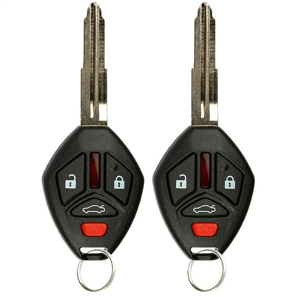 2 PACK KeylessOption Keyless Entry Remote Uncut Car Key Fob Replacement