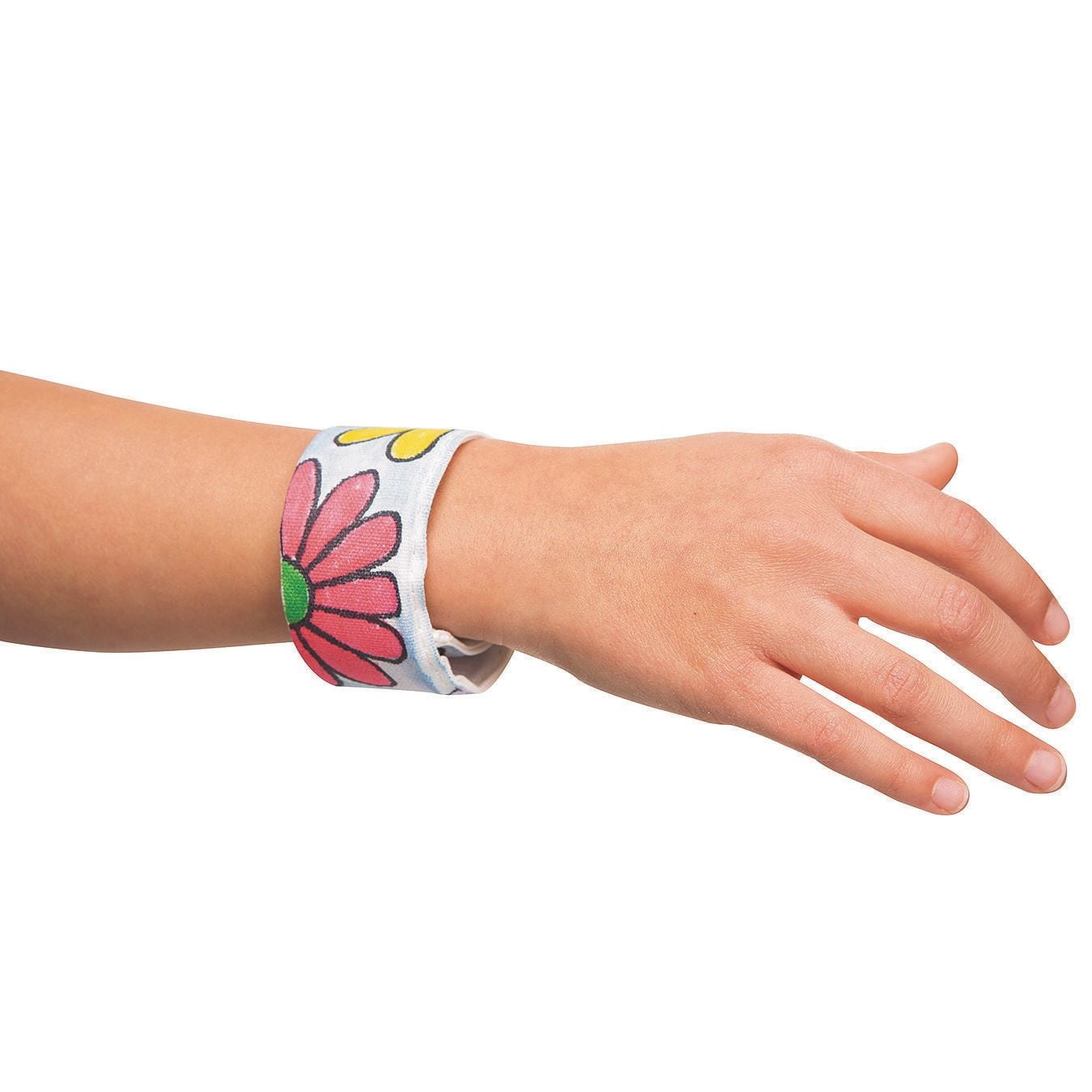 Color-Me™ Fabric Slap Bracelets (Pack of 48)