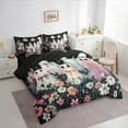 thumbnail image 3 of Manfei Cartoon Halloween Ghost 7-Piece Twin Bedding Sets,Colorful Daisy Flower Bedding Comforter Set,Rustic Flower Sheet Sets For Teens,Microfiber Bedroom Decor Reversible, 3 of 8