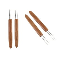 2 Pcs Crochet Hooks Beading Latch Dreadlock Needles for Hair