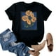 thumbnail image 4 of Ploknplq Plus Size Graphic Tees for Women,Shirts for Women,T Shirts for Women,Dandelion Graphic T Shirts Teen Cute Sunflower Print Tops,Graphic T-shirts,Beach Vacation Clothes for Women Black 2XL, 4 of 4