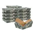 thumbnail image 2 of Bio Tek 49 oz Rectangle Camouflage Paper #2 Bio Box Take Out Container - 8 1/2" x 6 1/4" x 2" - 200 count box, 2 of 11