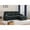 Black, variant on Kaden Black Fabric Sleeper Sectional Sofa Chaise with Storage Arms and Cupholder