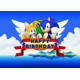 thumbnail image 3 of Fondo de decoración para fiesta de cumpleaños con temática de dibujos animados de Sonic azul, suministros para fotografía de recuerdos de fiesta de cumpleaños de bebé niño, 3 of 5