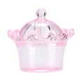 thumbnail image 4 of ZPSHYD Transparent Crown Plastic Candy Box, 12Pcs Crown Shaped Acrylic Candy Boxes Mini Crown Plastic Candy Boxes for Party Gift Chocolate Boxes(Pink), 4 of 6