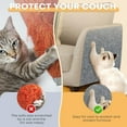 thumbnail image 2 of CHUANK Cat Scratching   Trimmable Cat Scratcher Carpet  Self-Adhesive Cat Scratch Roll DIY Versatile Protector for Steps  Couch and Furniture  Light Gray 30*100cm, 2 of 9