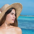 thumbnail image 4 of Minnieouse Sombrero de protección solar para la playa para hombres y mujeres, gorra de ala ancha de paja para adultos, sombreros de verano Sombreros, 4 of 6