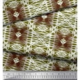 thumbnail image 3 of Soimoi Silk Fabric Check & Geometric Print Fabric by Yard 42 Inch Wide, 3 of 3