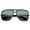Matte Black-Gold / Smoke, variant on sunglassLA Unisex Classic Flat Top Metal Accented Temples Square Aviator Glasses 56mm (Clear-Silver / Lavender) - 56mm