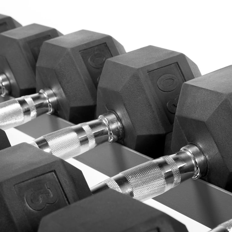 XMark s Two Tier Dumbbell Stand Heavy Duty Steel Rack with Skid Resistant Rubber Feet Walmart