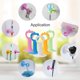 thumbnail image 3 of Tope de puerta de silicona anticolisión Protector de manija de puerta de pared Protector de parachoques de silicona Tope de puerta Tope de puerta 10pcs (Multicolor) JAMW Sencillez, 3 of 5