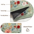 thumbnail image 6 of Sage Green Floral Runner Rug 2.7x5 FT, Non Slip Entryway Carpet, Spring Flowers Leaves Farmhouse Washable Soft Floor Carpet Entrance Mat Non-Shedding Throw Rug for Hallway Laundry Room Bedside, 6 of 9