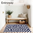 thumbnail image 3 of ODIKA 5x7 Machine Washable Non-Slip Area Rug, Nordic Interlocking Maze with Modern Chevron Motifs Ultra Soft Rug, None, 597087, 3 of 7