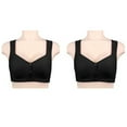 thumbnail image 2 of 2 Piece Everyday Bra for Senior Women, Front Closure Bras for Older Women, 2025 Soft Full Coverage No Underwire Bra, 2 of 4