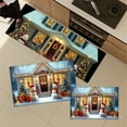 thumbnail image 6 of YIMEIS Christmas Night Snowman House Kitchen Mat Rug Set  - Perfect for Kitchen Counter, 16''*24''/47''*18'', Functional for Decoration, 6 of 10