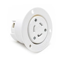 Superior Electric YGF045F Twist Lock Receptacle Flange 2-Pole 3-Wire 20A 250V NEMA L6-20R