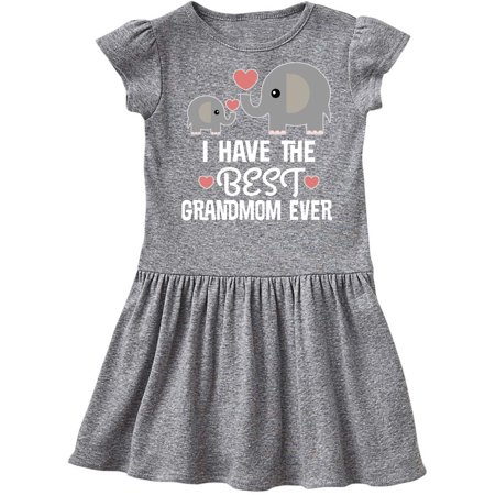 

Inktastic Grandmom Best Ever Grandkids Gift Gift Toddler Girl Dress