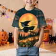 thumbnail image 2 of KPOPLK Kids Halloween Shirt Girls Halloween Pumpkin Shirt Cute Ghost Tshirts Fall Pumpkin T-Shirt Spooky Season Tee,Size 1-2 Years, 2 of 6