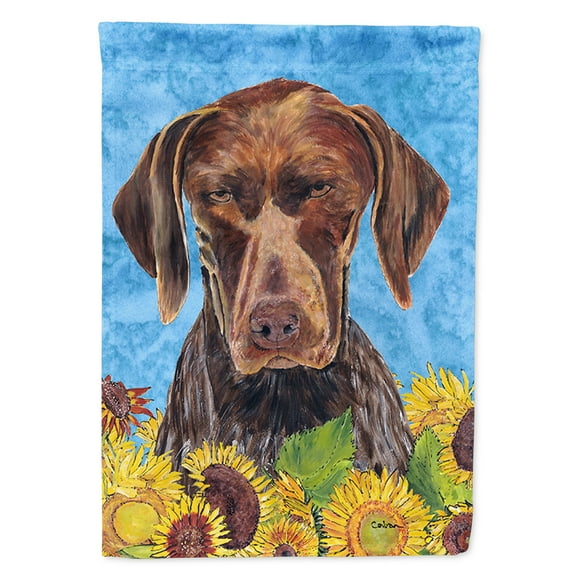 German Shorthaired Pointer Flag Canvas House Size