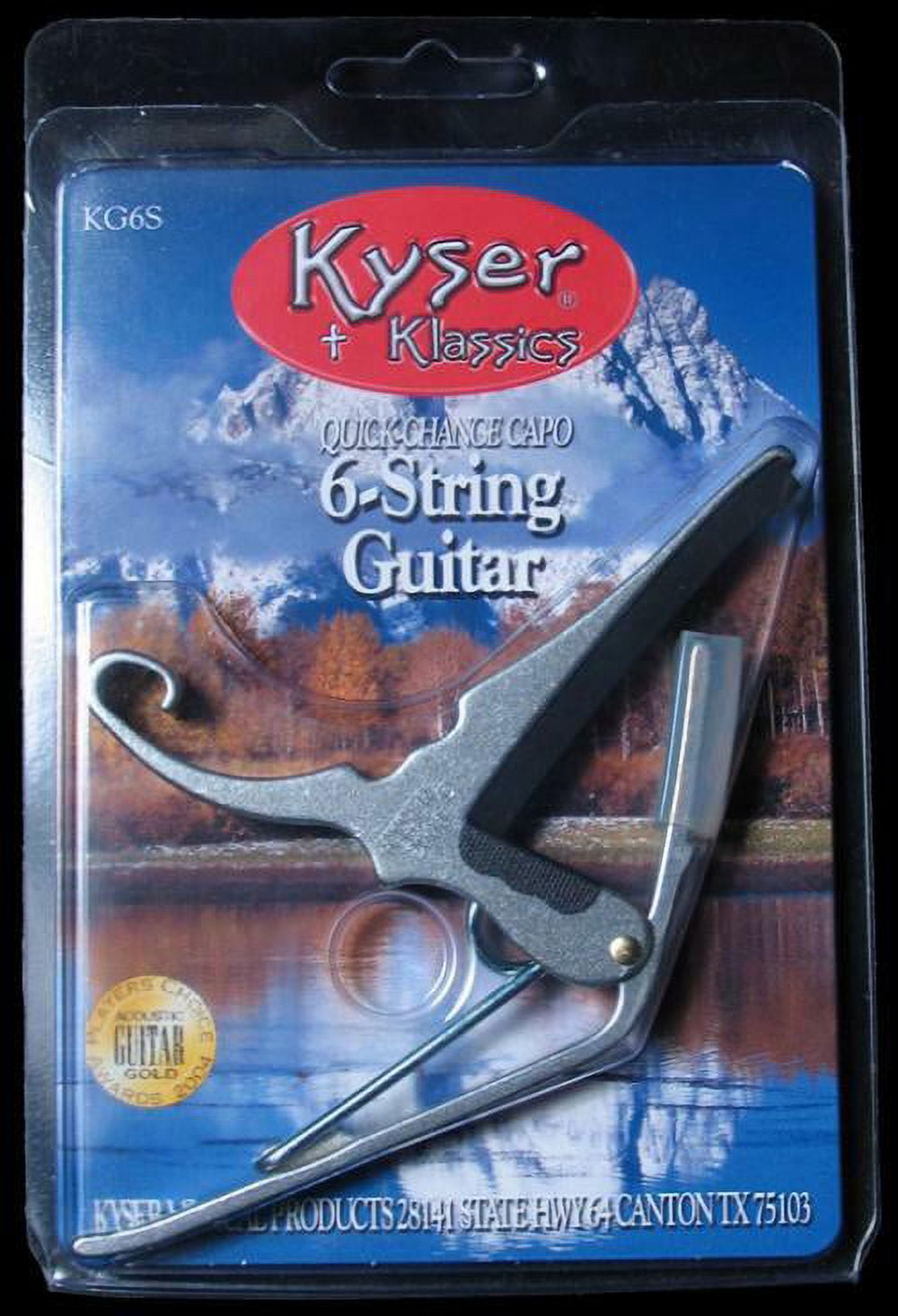 KG6S Kyser Quick Change Capo Silver