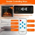 thumbnail image 6 of Giantex 18" Electric Fireplace Insert, 5100 BTU Recessed Freestanding Fireplace w/7-Level Flame Effect & Overheat Protection, 750W/1500W, 6 of 10