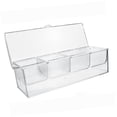 thumbnail image 1 of Servidor de condimentos fríos con tapa Servidor de buffet de comida fría Soporte de guarnición de barra solo caja, 1 of 9