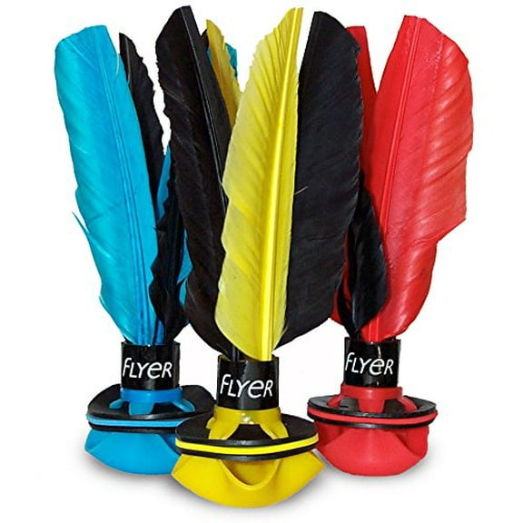 Peteca Volleybird Shuttlecock Jianzi Flyer Kicker - 3 pack