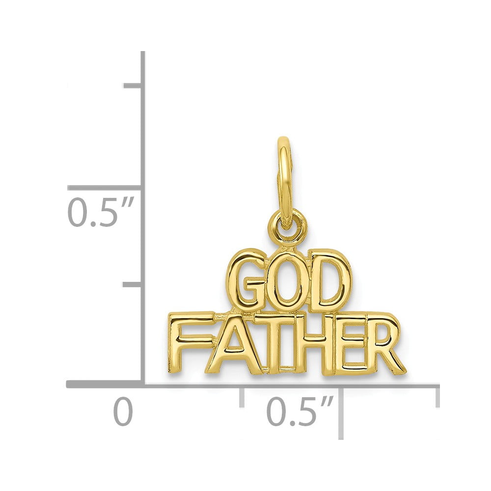 10k Yellow Gold Godfather Charm : 10k Yellow Gold Godfather Charm: Clothing, Shoes \u0026 Jewelry