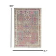 thumbnail image 2 of 7â€™ x 10â€™ Gray Distressed Ornamental Area Rug, 2 of 7