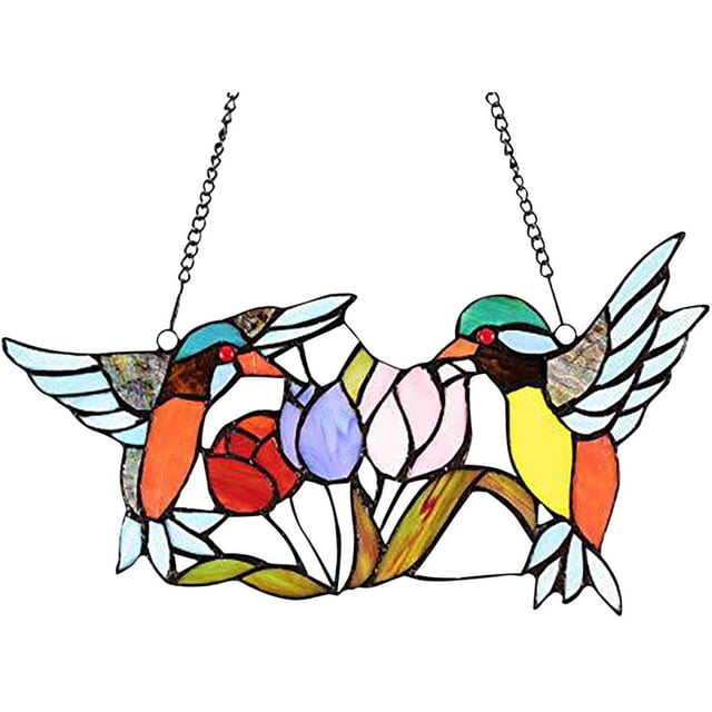 Ventana Atrapasol De Acrílico Multicolor Para Pájaros, Adornos De Pájaros, Colgante Para Decoración Del Hogar, Regalos Para Amantes De Los Pájaros Serendint HA040695-04