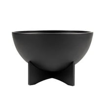 RTS Home Accents 556600130A8081 RTS Home Accents Solerno Planter, Black