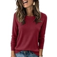 thumbnail image 2 of Satingcolo Long Sleeve Sweaters for Women Oversized Knitwear Crewneck Pullover | Fall Tops for Women,Winter Clothes,Fall Sweaters,Womens Tops, 2 of 6