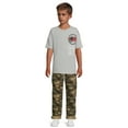 thumbnail image 3 of Wonder Nation Boys Woven Pull On Pants, 2-Pack, Sizes 4-18 & Husky, 3 of 5