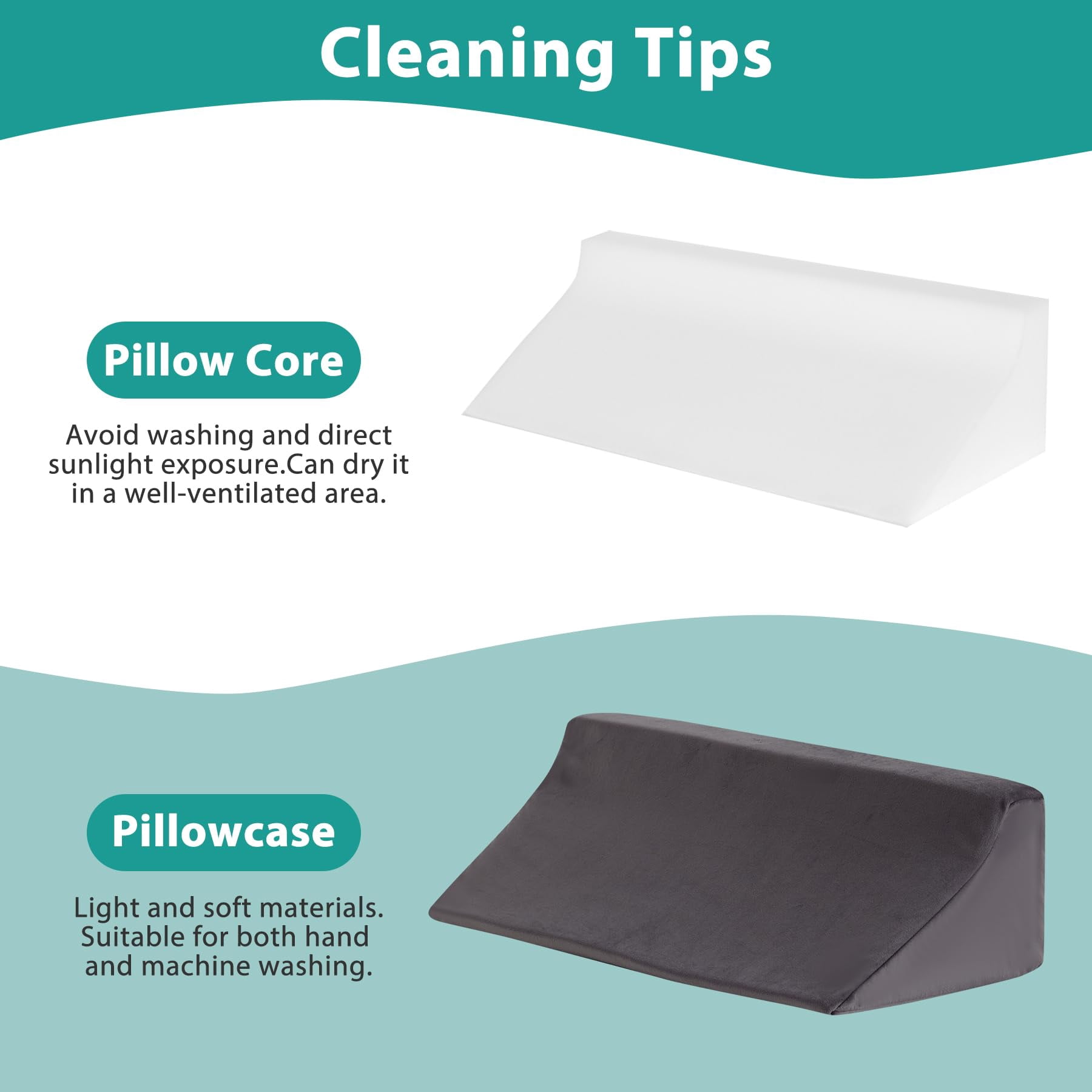 Wedge Pillow For Side Sleeping  Comfort Foam Sleeper Bed Wedges & Body Positioners After Support Preventing Short Plush