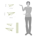 thumbnail image 2 of Flying Paper Airplane Kids Modern Wall Art Decal, 2 of 4