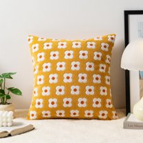 Decorative Throw Pillow for Sofa Bed Chair, Floral Pattern Accent Cushion Series for Soft Modern Home Styling and Cozy Living