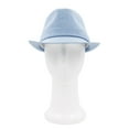 thumbnail image 4 of Premium Jeans Fabric Solid Color Fedora Hat, 4 of 5