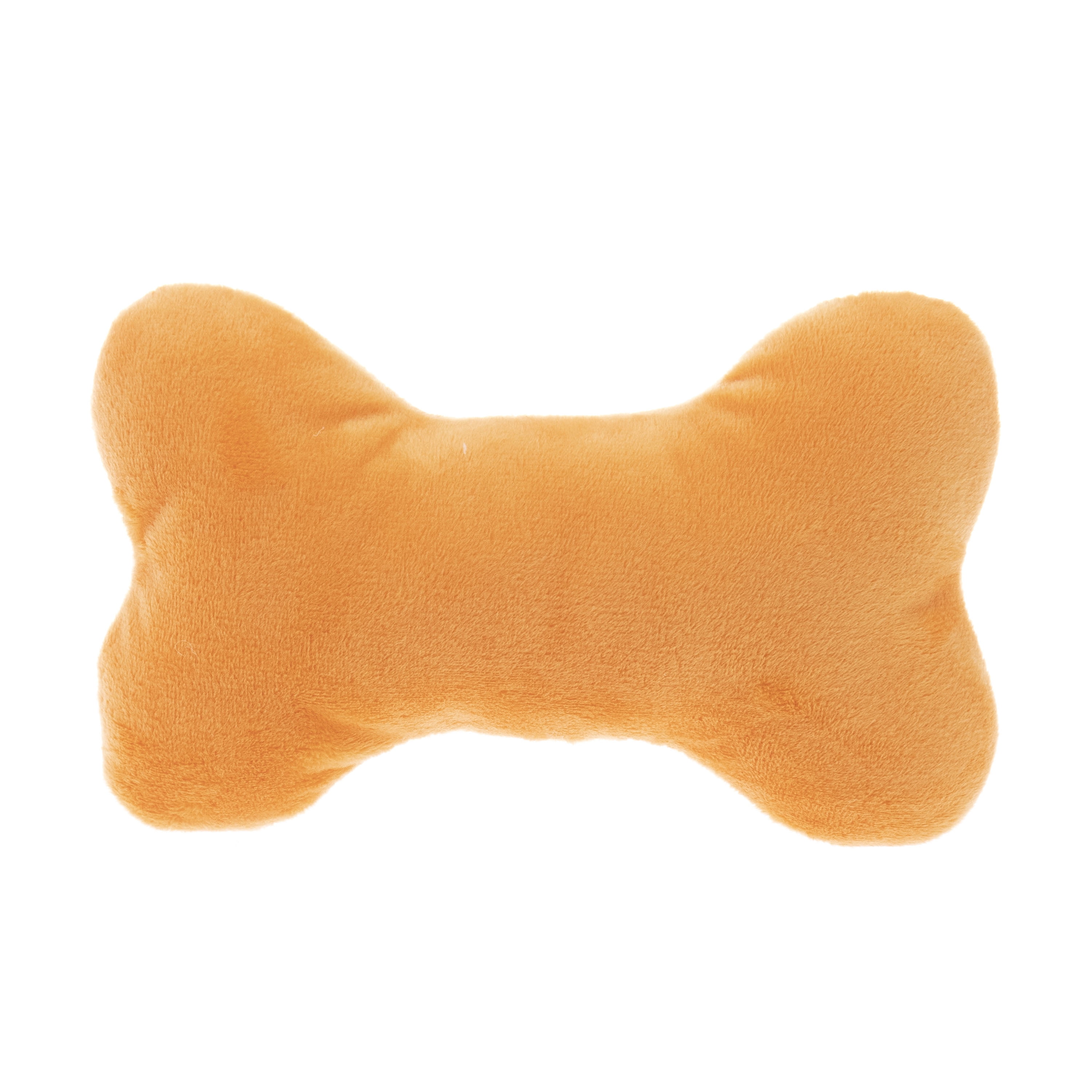 Pet Life Orange 'Denta-Bone' TPR Treat Dispensing and Dental Cleaning  Durable Dog Toy, X-Small