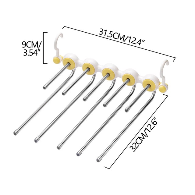 Folding Pants Rack, Multifunctional Multi-Layer Pants Hanger, Household Seamless Pants Clip, Wardrobe Storage Tool